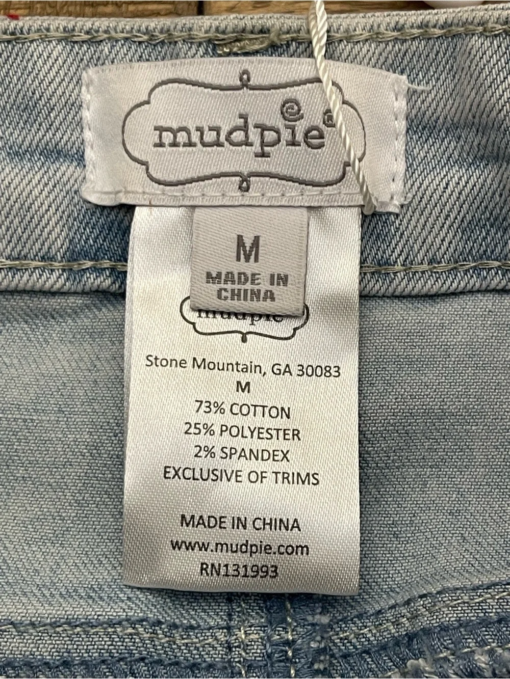 Mud Pie The Yorker Side-Slit Slim Straight Jeans Light Wash